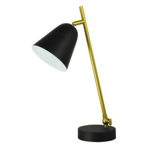 Schreibtischlampe Schwarz H:41cm flexibel Retro