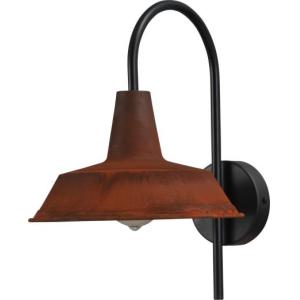 Industrie Wandlampe Braun XXL Schirm Ø25cm PRATO