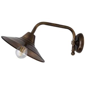 Wandlampe Antik echtes Messing rostfrei Ø26cm E27