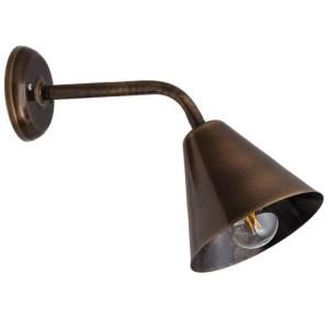 Wandlampe Messing Schirm Ø16cm DANAE Schlafzimmer