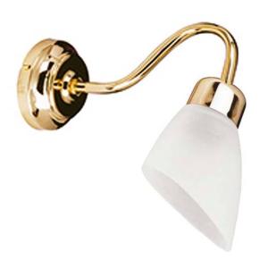 Wandlampe Messing Glas Badezimmer Flur E14 KOSMAS