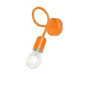 Wandlampe Orange Modern flexibel Metall Lampe
