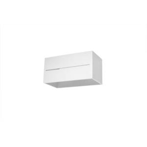 Weiße Wandleuchte Aluminium eckig B:20cm 2x G9 stylisch