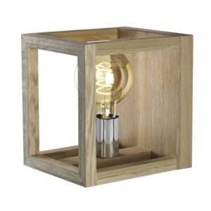 Moderne Wandlampe Holz Metall eckig E27 dekorativ