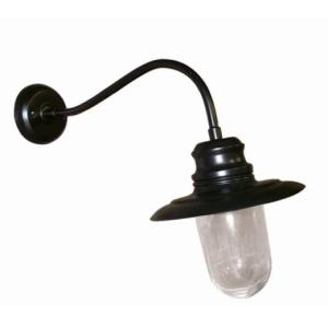 Schwarze Wandleuchte Vintage Aluminium innen dekorativ