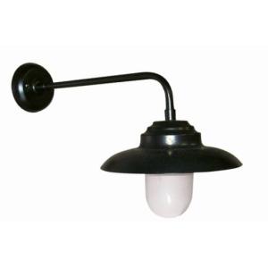 Wandleuchte innen Vintage Design Schwarz Aluminium