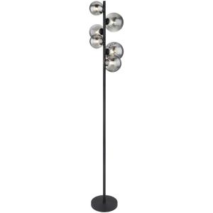 8796096020226 Stehleuchte RIHA 56133-6S schwarz Metall Rauc…