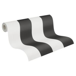 A.S.Creation Vliestapete Black & White Streifen schwarz B/L…