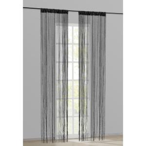ACUS design collection Fadenvorhang Lurex silber B/L: ca. 9…