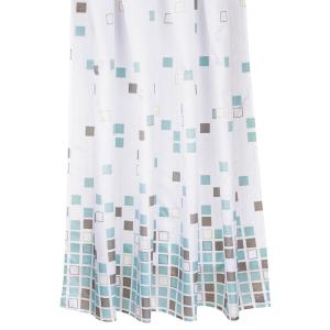 Acus Duschvorhang blau weiß braun Kunststoff B/L: ca. 180x2…