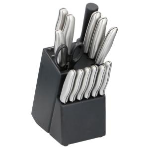 alpina Messerset schwarz Edelstahl 15 tlg.