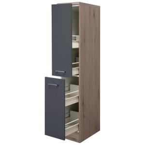 Apothekerschrank Morena grau matt B/H/T: ca. 30x161x60 cm