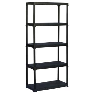 ArtPlast Kunststoffregal schwarz Kunststoff B/H/T: ca. 80x4…
