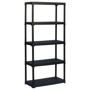 ArtPlast Kunststoffregal schwarz Kunststoff B/H/T: ca. 90x1…