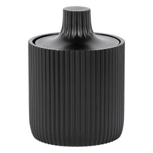 Aufbewahrungsdose Samos schwarz Polyresin B/H: ca. 8,5x12 cm