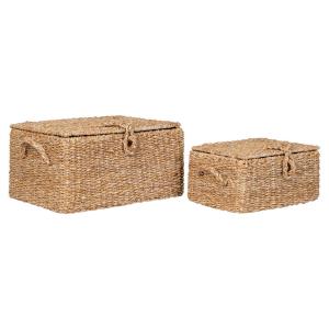 Aufbewahrungskorb 3er Set Bogra natur Eisen