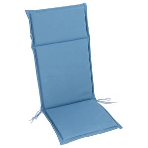 Auflage Lina rauchblau Polyester B/H/L: ca. 47x4,5x121 cm