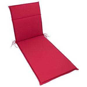 Auflage Lina weinrot Polyester B/H/L: ca. 63x4,5x190 cm