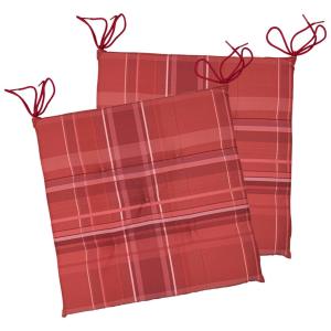 Auflage Mia weinrot Polyester B/H/L: ca. 40x4x40 cm