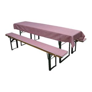 Auflagenset Festzeltgarnitur rot Baumwolle