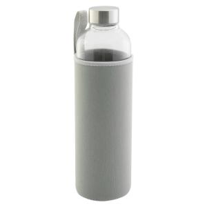 Axentia Trinkflasche grau Edelstahl