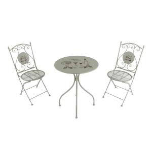 AXI Outdoor Living Bistroset Maxime rot Metall B/H/L: ca. 6…