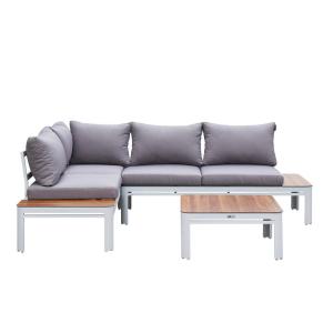 AXI Outdoor Living Loungeset Eos braun Textil B/H/L: ca. 15…