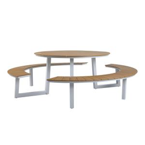 AXI Outdoor Living Picknicktisch Taco weiß Kunststoff B/H/L…