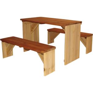 AXI Picknick-Set ZidZed XL braun Holz B/H/T: ca. 80x45x70 cm