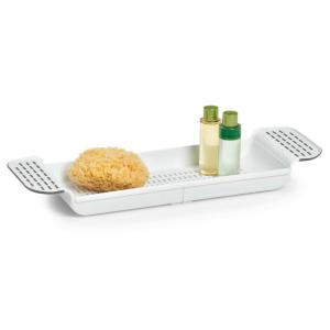 Badewannenablage weiß Kunststoff B/H/L: ca. 17,3x6,5x55 cm