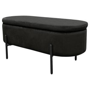 Bank NOVA schwarz Metall B/H/T: ca. 95x42x37,5 cm
