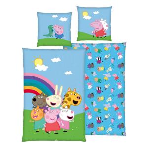 Baumwoll Bettwäsche Peppa Pig Flanell Multi Baumwolle B/L:…