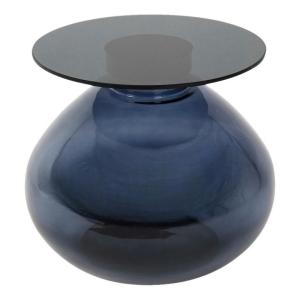 Beistelltisch Anna schwarz Glas H/D: ca. 42x52 cm