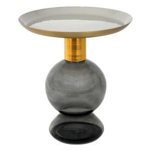 Beistelltisch Mattia creme Metall H/D: ca. 60x50 cm