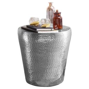 Beistelltisch silber Aluminium B/H/T: ca. 41x41x41 cm