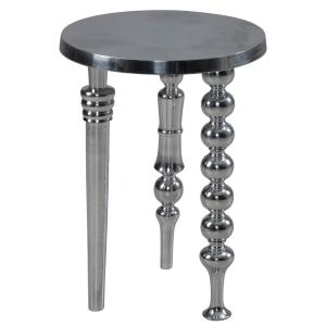 Beistelltisch silber B/H/T: ca. 44x44x63 cm