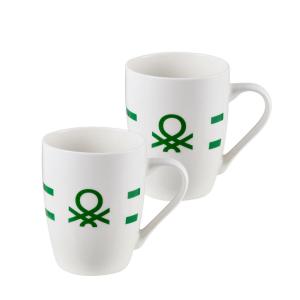 BENETTON Kaffeebecherset Rainbow grün Keramik