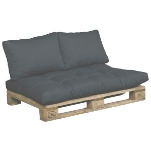 Beo Loungekissen-Set anthrazit Polyester-Mischgewebe B/H/T:…