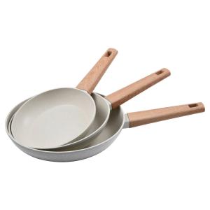 BERGNER Bratpfannen-Set NATURALLY weiß Alu 3 tlg.