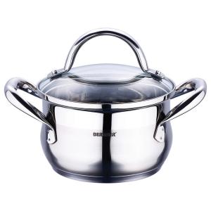 BERGNER Kasserolle GOURMET silber Edelstahl B/H/L: ca. 17,6…