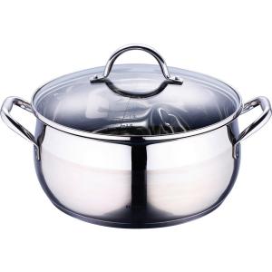 BERGNER Kochtopf GOURMET silber Edelstahl B/H/L: ca. 29,6x1…