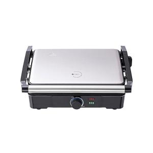 BERGNER Kontaktgrill silber B/H/L: ca. 15x37x38 cm