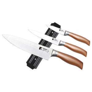 BERGNER Messerset COPPER silber Edelstahl 3 tlg.