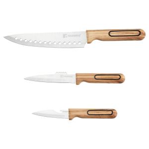 BERGNER Multifunktionsmesser-Set CHARCOAL silber Edelstahl…