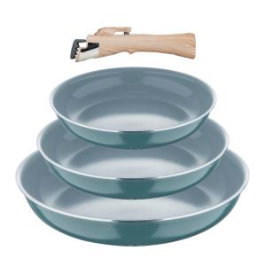 BERGNER Pfannenset CLICK & COOK silber Aluminium