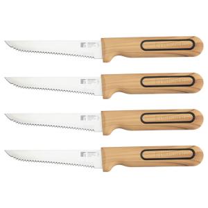 BERGNER Steakmesser-Set CHARCOAL silber Edelstahl B/H/L: ca…