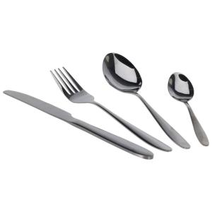 Besteckset schwarz Edelstahl 24 tlg.