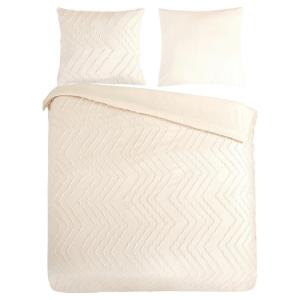 Bettwäsche Zigzag offwhite Polyester B/L: ca. 200x200 cm