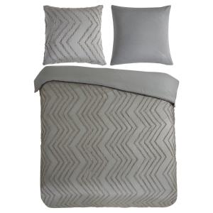 Bettwäsche Zigzag taupe Polyester B/L: ca. 200x200 cm