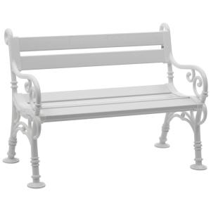 Blome-Tillmann Gartenbank Linderhof weiß Kunststoff B/H/L:…